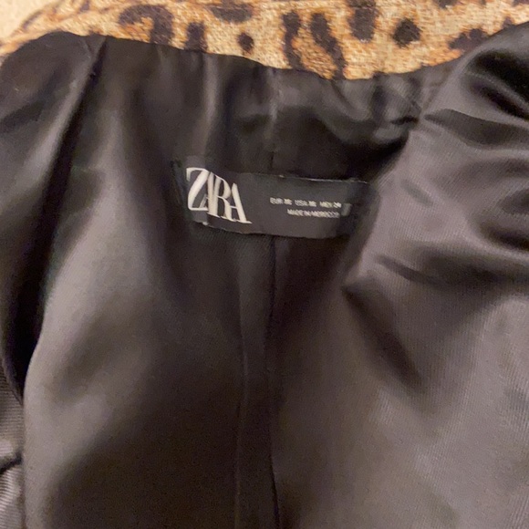 Zara leopard double button jacket. Xs - Picture 10 of 13